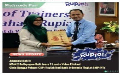 Tim Kreatif MTsN 2 Balikpapan Raih Juara 2 Lomba Video Edukasi Cinta, Bangga, dan Paham Rupiah